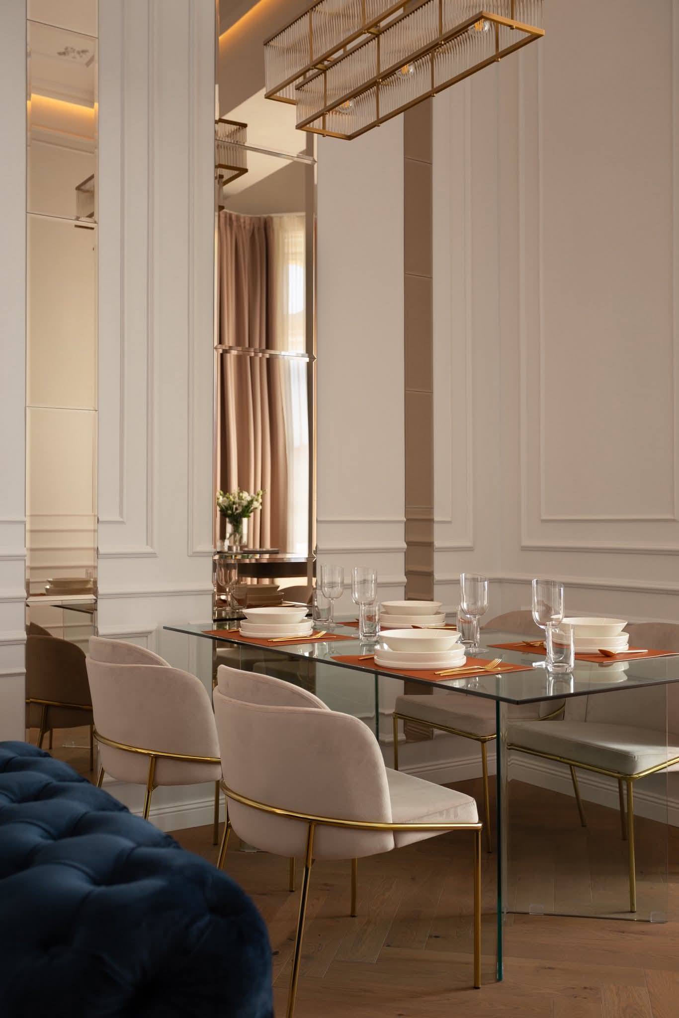 Oglindă cu finisaj bronz